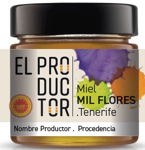 envase Miel de Tenerife El Productor