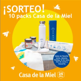 sorteo 25 aniversaeio casa de la miel INSTAGRAM miel de Tenerife